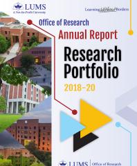 Research Portfolio 2018-2020